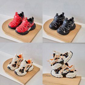 Balenciaga Hike Hike round-toe drawstring low-top children's shoes-4160