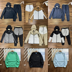 Nike woven Tech Futura loose hooded tracksuit-4475